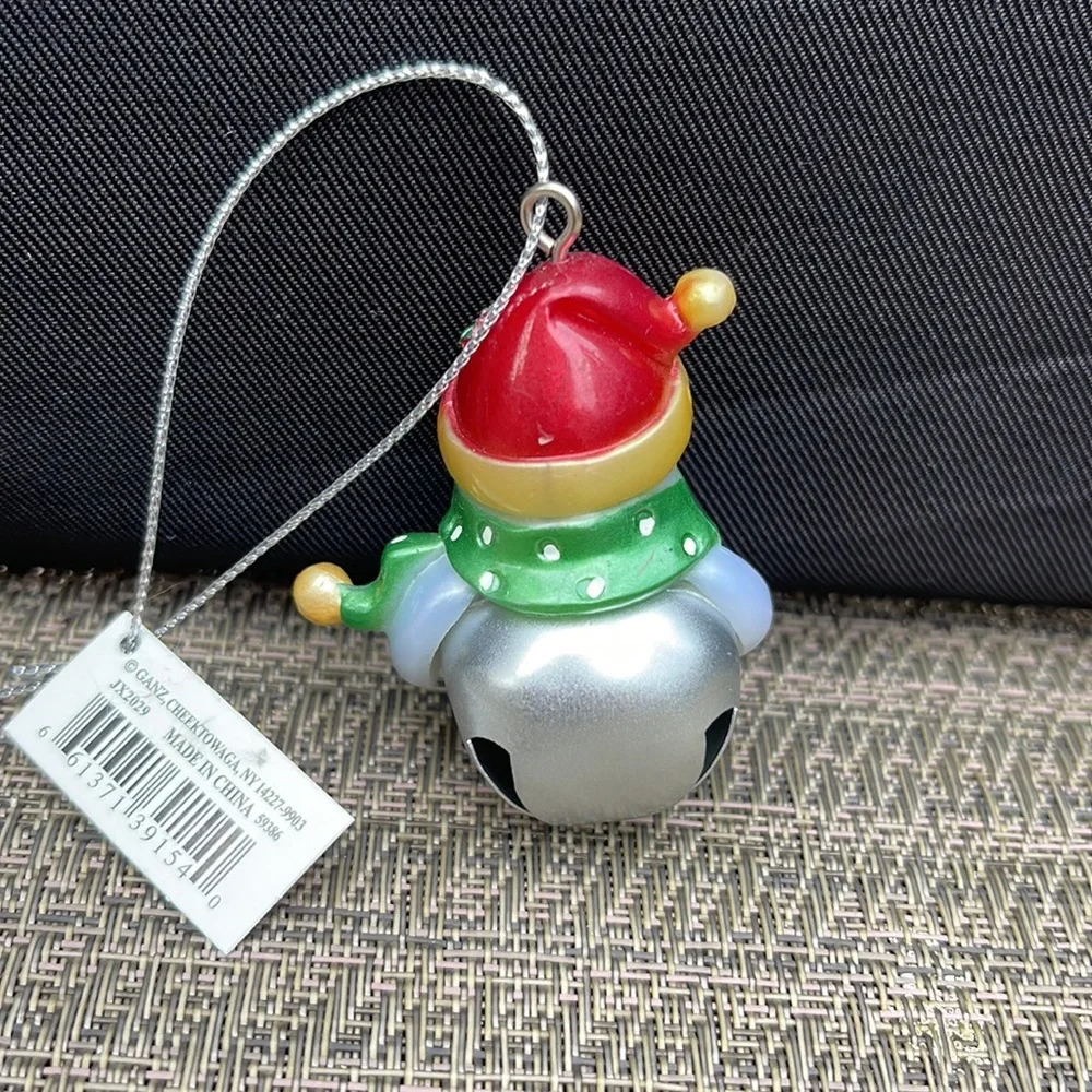 Allison Personalized Jingle Bell Snowman Christmas Ornament NWT